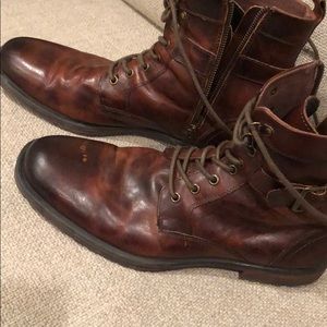 Brown leather men’s boots